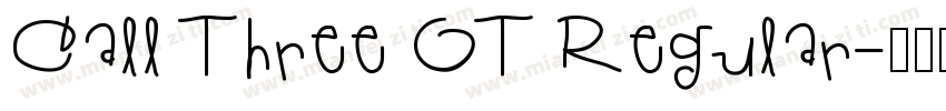 Call Three OT Regular字体转换
